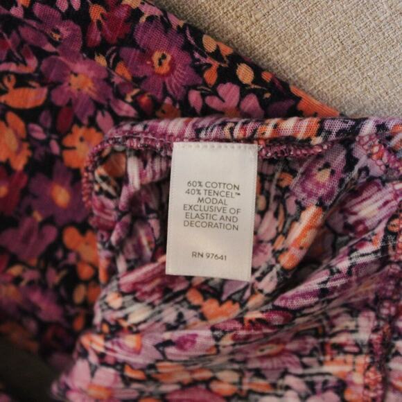 J. Jill Purple and Orange Blouse Vibrant Top Women's Medium - Picture 9 of 13
